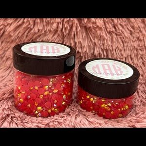 Red jelly AB rhinestones-4mm